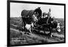 Pritchett, Colorado - Orville Ewing; Covered Wagon Scene-Lantern Press-Framed Art Print