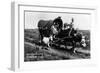 Pritchett, Colorado - Orville Ewing; Covered Wagon Scene-Lantern Press-Framed Art Print