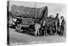 Pritchett, Colorado, View of Orville Ewing with his The Old West Still Lives Wagon-Lantern Press-Stretched Canvas