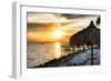 Private Beach at Sunset-Philippe Hugonnard-Framed Photographic Print