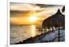 Private Beach at Sunset-Philippe Hugonnard-Framed Photographic Print