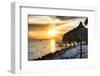 Private Beach at Sunset-Philippe Hugonnard-Framed Premium Photographic Print