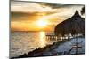 Private Beach at Sunset-Philippe Hugonnard-Mounted Premium Photographic Print