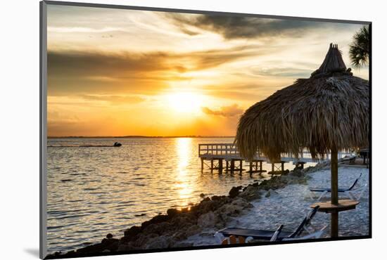 Private Beach at Sunset-Philippe Hugonnard-Mounted Photographic Print