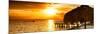 Private Beach at Sunset-Philippe Hugonnard-Mounted Photographic Print