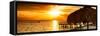 Private Beach at Sunset-Philippe Hugonnard-Framed Stretched Canvas