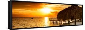 Private Beach at Sunset-Philippe Hugonnard-Framed Stretched Canvas