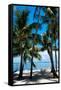 Private Beach - Florida-Philippe Hugonnard-Framed Stretched Canvas