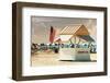 Private Beach Miami Beach - Richmond Hotel South Beach - Florida-Philippe Hugonnard-Framed Photographic Print