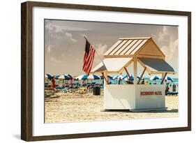 Private Beach Miami Beach - Richmond Hotel South Beach - Florida-Philippe Hugonnard-Framed Photographic Print