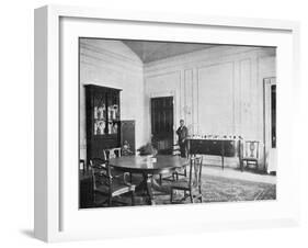 Private Dining-Room at the White House, Washington Dc, USA, 1908-null-Framed Giclee Print