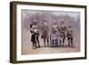 Private, Drummers, Piper and Bugler of the Black Watch During the Second Boer War-Louis Creswicke-Framed Giclee Print