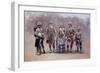 Private, Drummers, Piper and Bugler of the Black Watch During the Second Boer War-Louis Creswicke-Framed Giclee Print