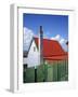 Private House with Red Corrugated Roof and Green Fence, Stanley, Capital of the Falkland Islands-Renner Geoff-Framed Photographic Print