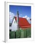 Private House with Red Corrugated Roof and Green Fence, Stanley, Capital of the Falkland Islands-Renner Geoff-Framed Photographic Print