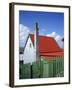 Private House with Red Corrugated Roof and Green Fence, Stanley, Capital of the Falkland Islands-Renner Geoff-Framed Photographic Print