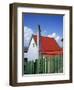 Private House with Red Corrugated Roof and Green Fence, Stanley, Capital of the Falkland Islands-Renner Geoff-Framed Photographic Print