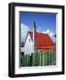 Private House with Red Corrugated Roof and Green Fence, Stanley, Capital of the Falkland Islands-Renner Geoff-Framed Photographic Print