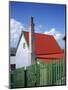 Private House with Red Corrugated Roof and Green Fence, Stanley, Capital of the Falkland Islands-Renner Geoff-Mounted Photographic Print