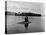 Private Island, Young Couple Embracing on a Small Rock Protruding from the Waters of Lake George-Nina Leen-Stretched Canvas