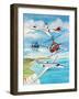 Private Jets And Helicopters, 2012-Alex Williams-Framed Giclee Print