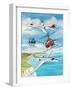 Private Jets And Helicopters, 2012-Alex Williams-Framed Giclee Print