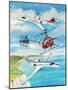 Private Jets And Helicopters, 2012-Alex Williams-Mounted Giclee Print