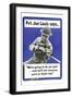 Private Joe Lewis Says…-U.S. Gov't Army-Framed Art Print