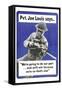 Private Joe Lewis Says…-U.S. Gov't Army-Framed Stretched Canvas