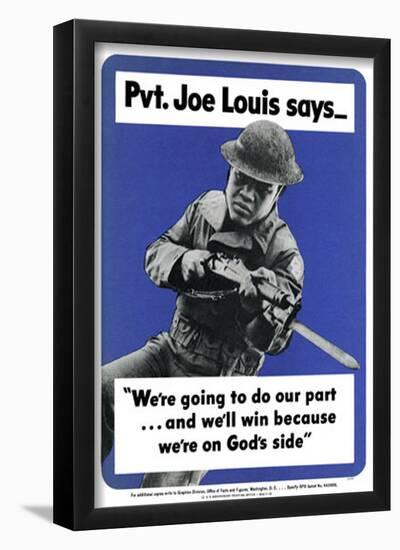 Private Joe Louis-null-Framed Poster