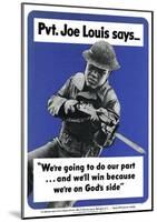 Private Joe Louis-null-Mounted Poster
