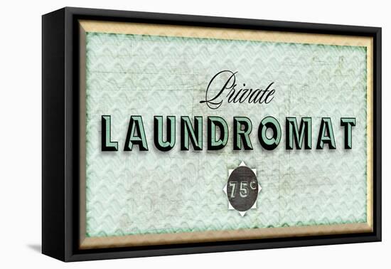 Private Laundromat-PI Studio-Framed Stretched Canvas