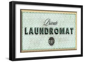 Private Laundromat-PI Studio-Framed Art Print