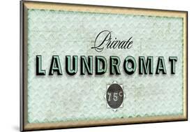 Private Laundromat-PI Studio-Mounted Art Print