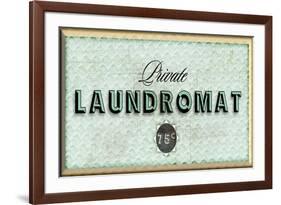 Private Laundromat-PI Studio-Framed Art Print