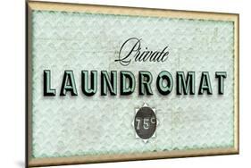 Private Laundromat-PI Studio-Mounted Art Print