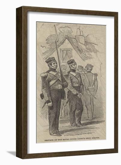 Private of the Royal Bucks (King's Own) Militia-Frederick John Skill-Framed Giclee Print