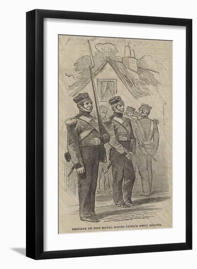 Private of the Royal Bucks (King's Own) Militia-Frederick John Skill-Framed Giclee Print