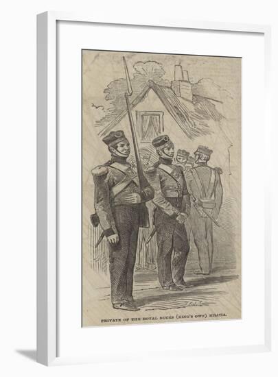 Private of the Royal Bucks (King's Own) Militia-Frederick John Skill-Framed Giclee Print