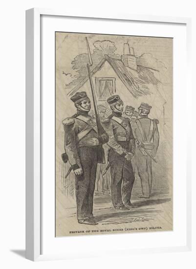 Private of the Royal Bucks (King's Own) Militia-Frederick John Skill-Framed Giclee Print