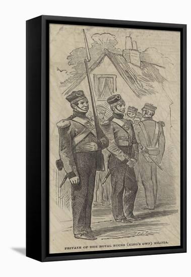 Private of the Royal Bucks (King's Own) Militia-Frederick John Skill-Framed Stretched Canvas