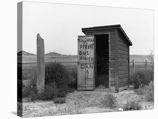 Private Outhouse-Arthur Rothstein-Stretched Canvas