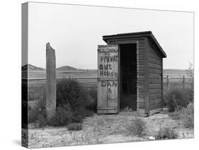 Private Outhouse-Arthur Rothstein-Stretched Canvas