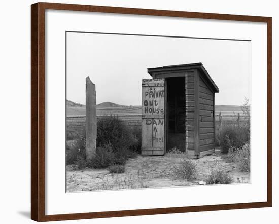 Private Outhouse-Arthur Rothstein-Framed Photographic Print