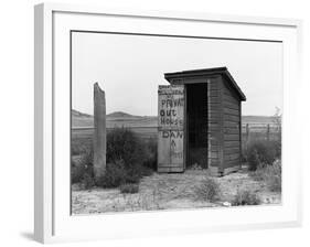 Private Outhouse-Arthur Rothstein-Framed Photographic Print