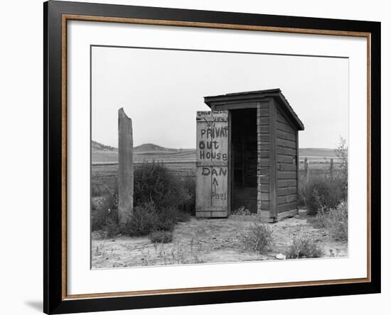 Private Outhouse-Arthur Rothstein-Framed Photographic Print