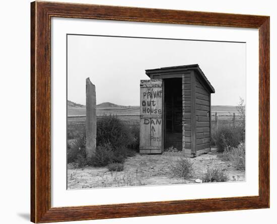 Private Outhouse-Arthur Rothstein-Framed Photographic Print