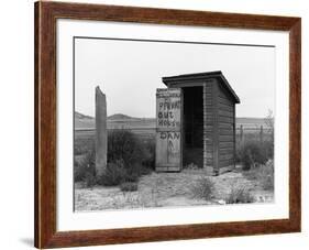 Private Outhouse-Arthur Rothstein-Framed Photographic Print