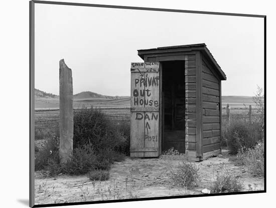 Private Outhouse-Arthur Rothstein-Mounted Photographic Print