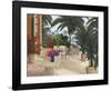 Private Patio-Diane Romanello-Framed Art Print